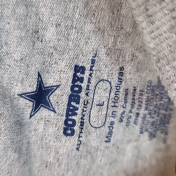 Dallas cowboys official long sleeve nfl tee shirt nwt large men's - Picture 4 of 6